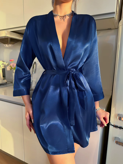 Peplos Silk Robe