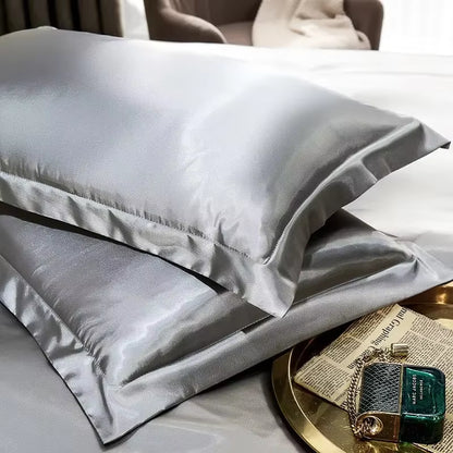100% Pure Silk Pillowcase Real Silk Pillowcase Natural Silk Pillowcase Mulberry Silk Pillowcase 2Pc